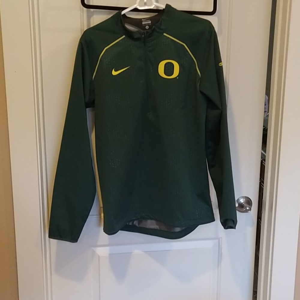 Mens Nike Oregon Ducks Half Zip Rain Shell Jacket